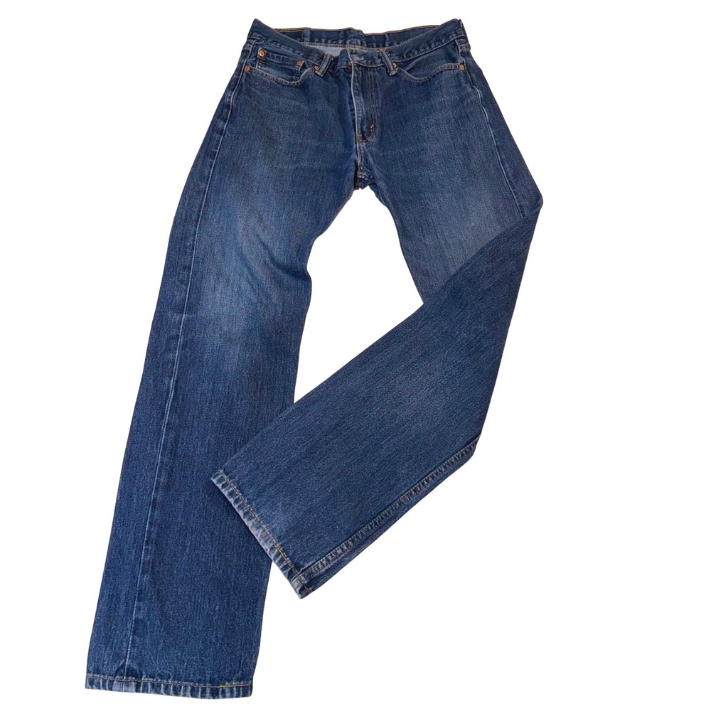 Levi's‎ 505 Regular Fit Jeans Mens 33x33 Blue Straight Leg Denim